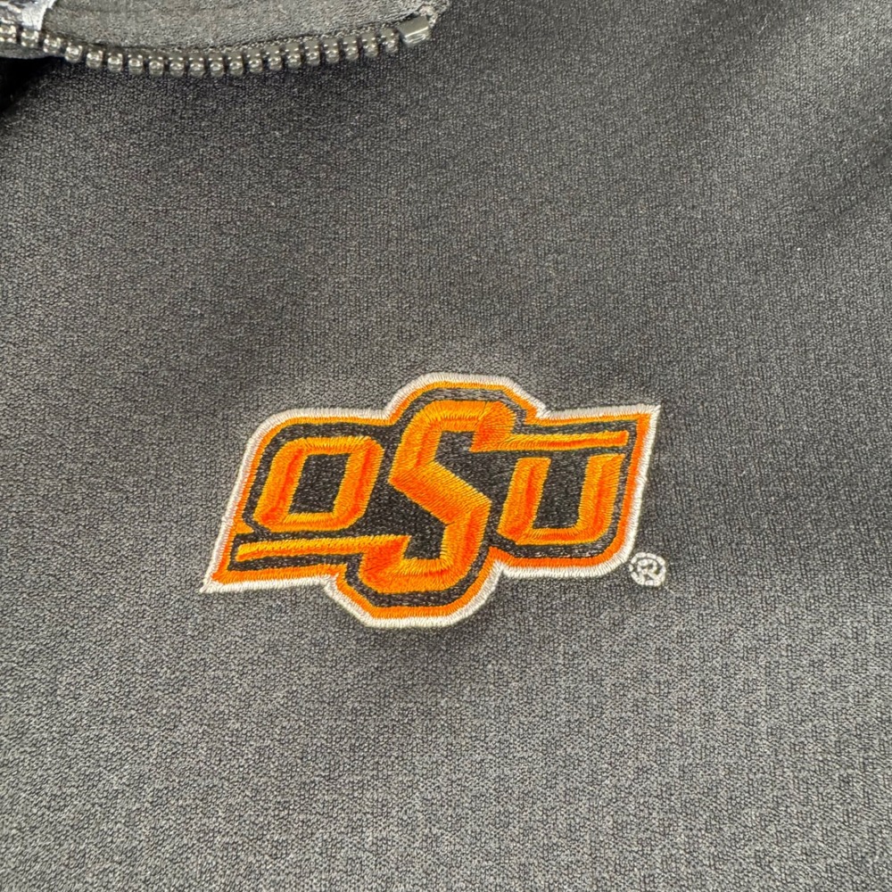 Nike OSU Oklahoma State University Dri-FIT Quarter Zip Pullover Mens XL Black - Picture 3 of 13